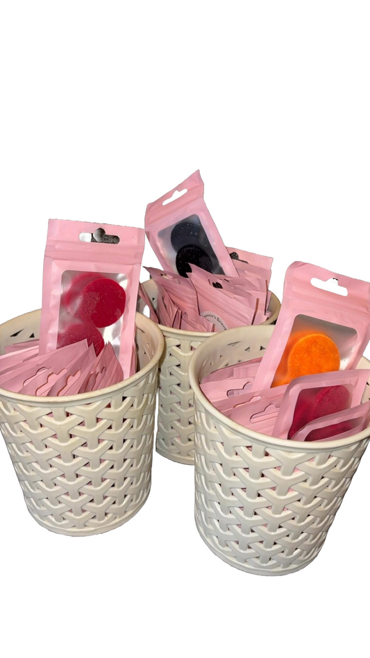 Scented hoover disks with felt pads for vacuum freshening
